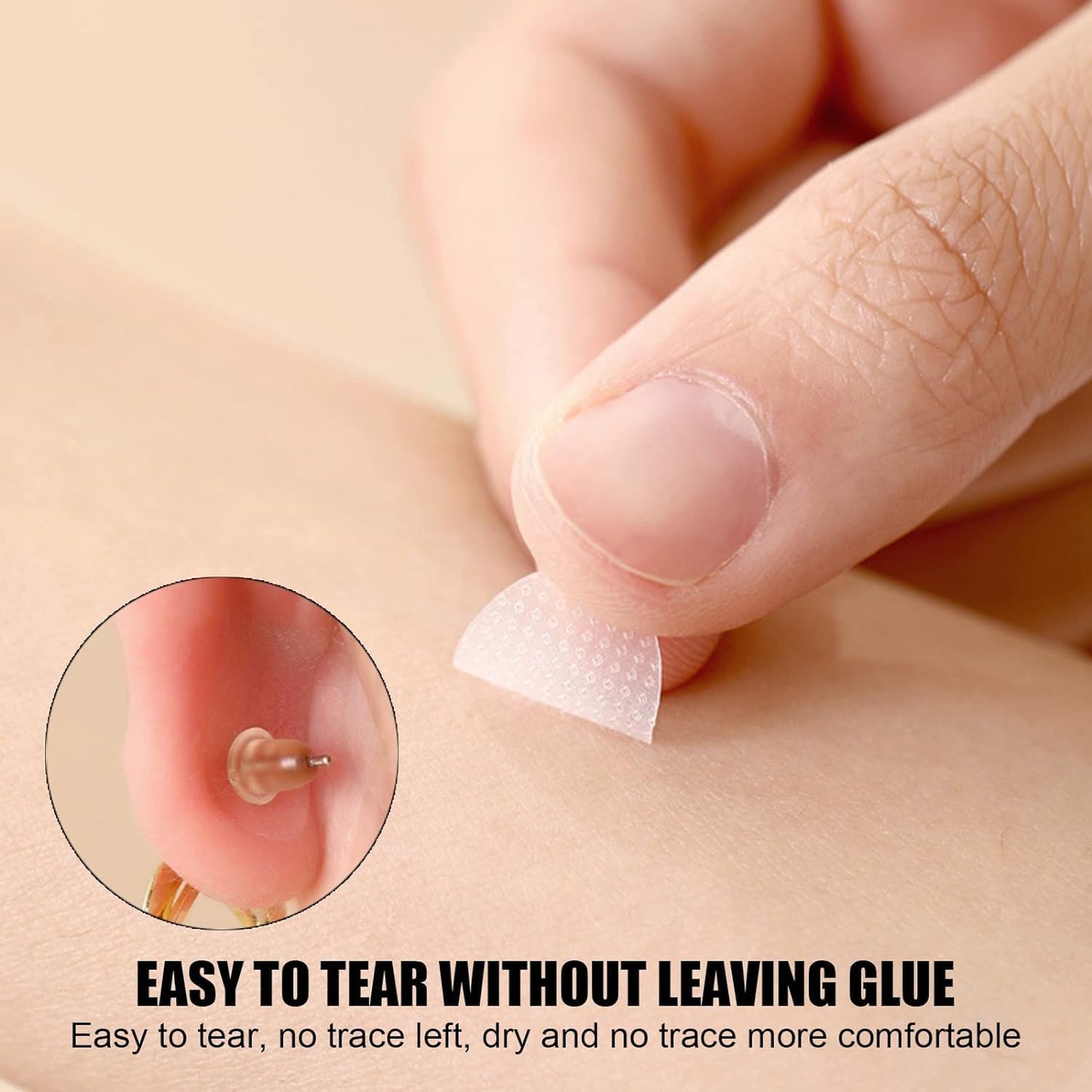 Invisible & Waterproof Ear Lobe Support Patches (Pack of 30)