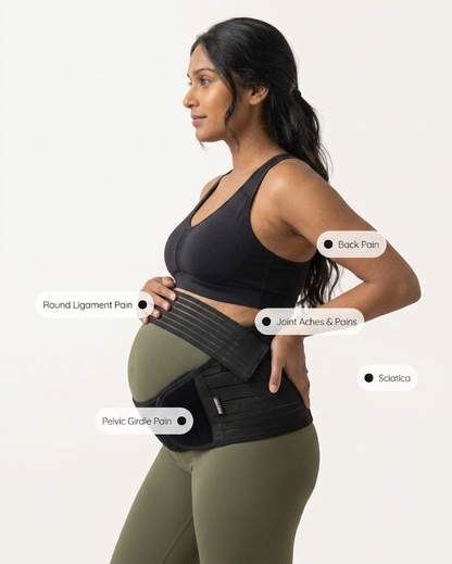 SoftHold™ The ORIGINAL Maternity Support Belt for Pregnant Women (Black)