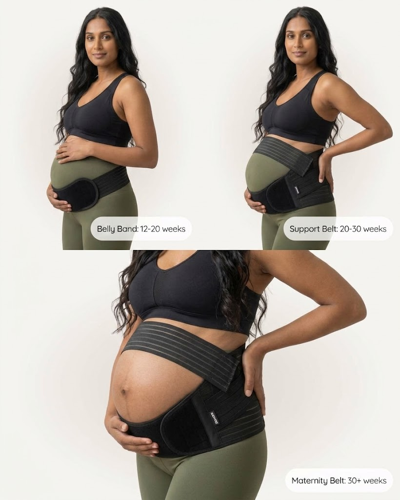 SoftHold™ The ORIGINAL Maternity Support Belt for Pregnant Women (Black)