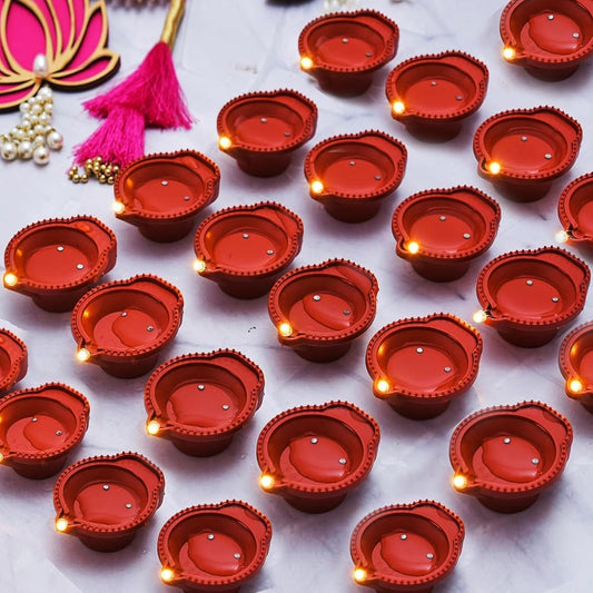 Water Sensor LED Diya (Pack of 12)