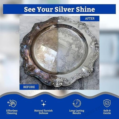 Premium Silver Deep Cleaner Liquid for Jewellery, Pooja Items, Coins & Utensils | Powerful Fast-Acting Tarnish Remover | No Scrubbing, No Scratches, No Silver Loss | Brilliant Instant Shine | (1)